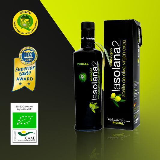 AOVE Picual Ecológico Botella Oleo 500ml con estuche