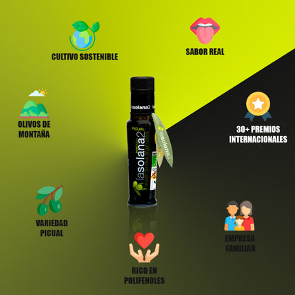 Botella Oleo 100 ml de AOVE Picual Ecológico