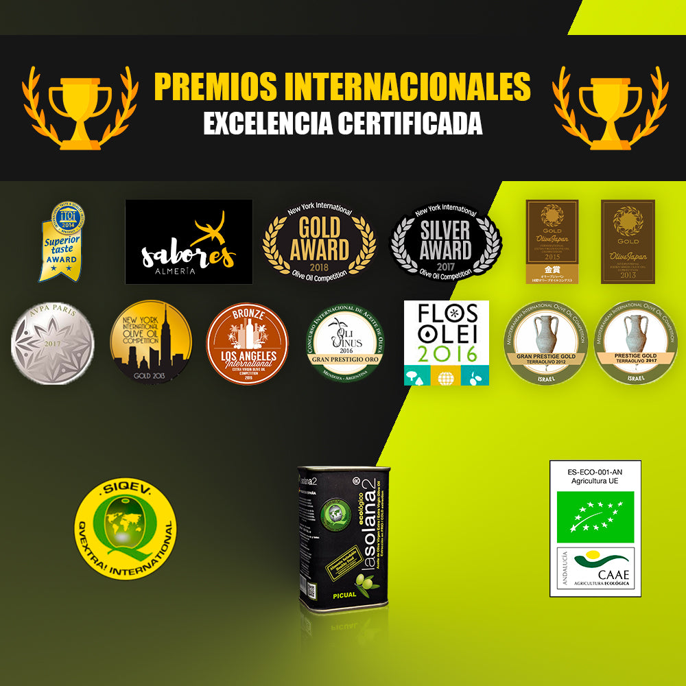 AOVE Picual Ecológico – Lata 250ml