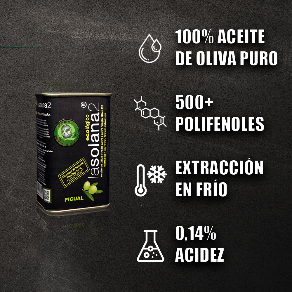 AOVE Picual Ecológico – Lata 250ml