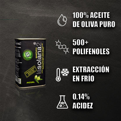 AOVE Picual Ecológico – Lata 250ml