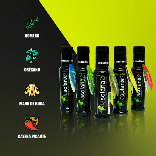 Pack Aceite Aromatizado en 5 Sabores