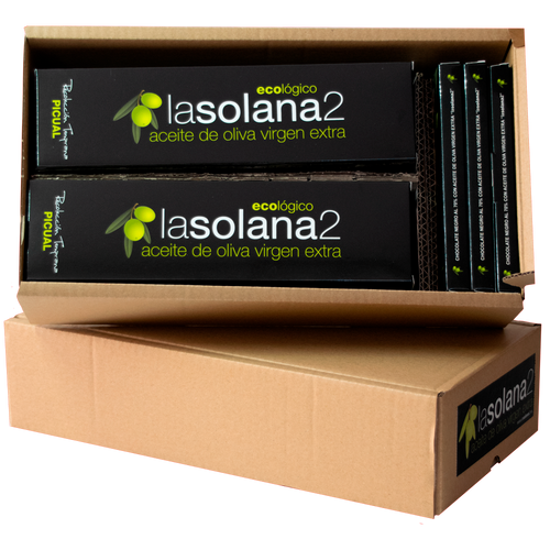 Pack de 2 Botellas 500ml AOVE lasolana2 y 3 ChocAove